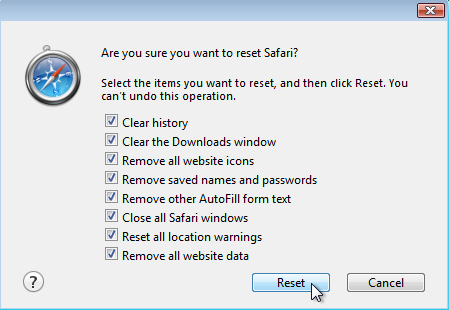 Fully Reset Safari on Your Mac