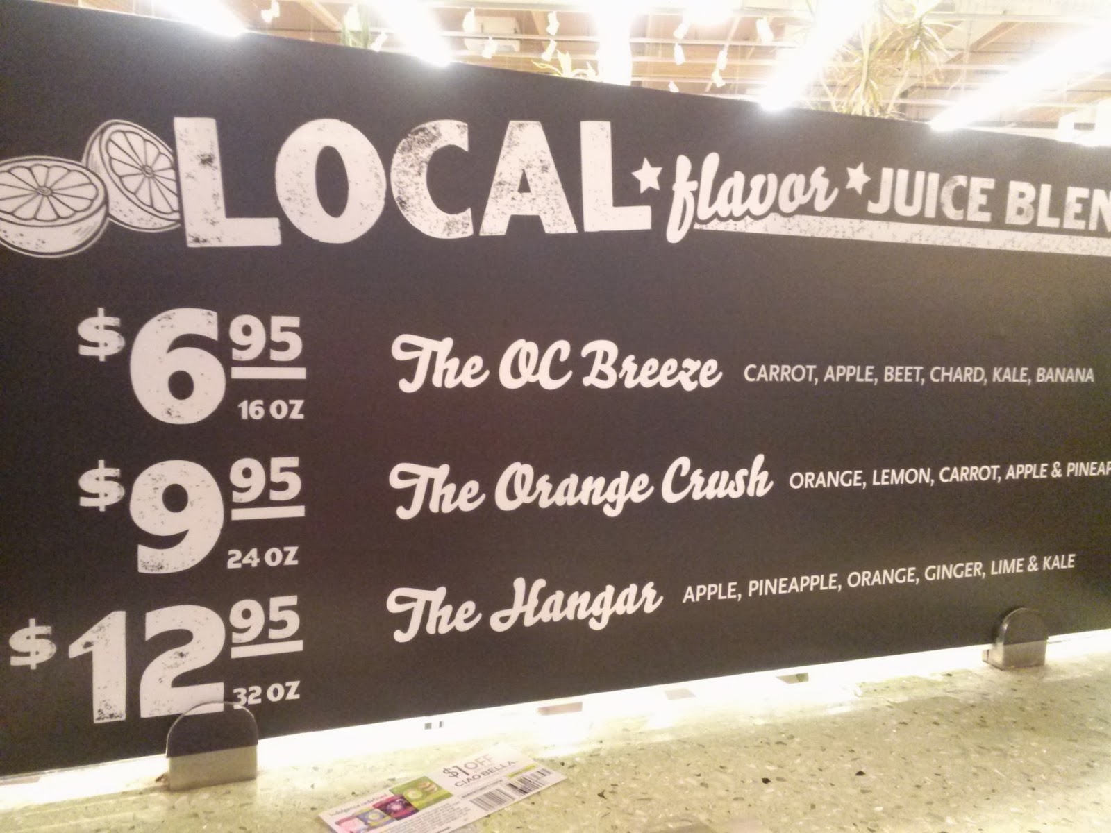 Whole Foods Juice Bar It has grown on me!