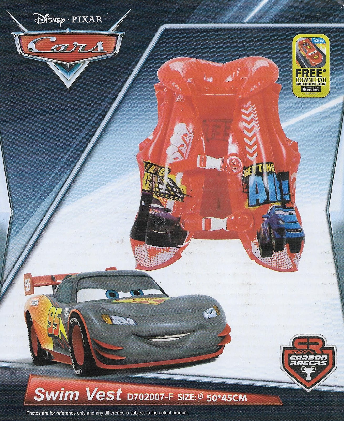 Disney Pixar Cars 2017 Design Inflatable Swim Vest (CR09)