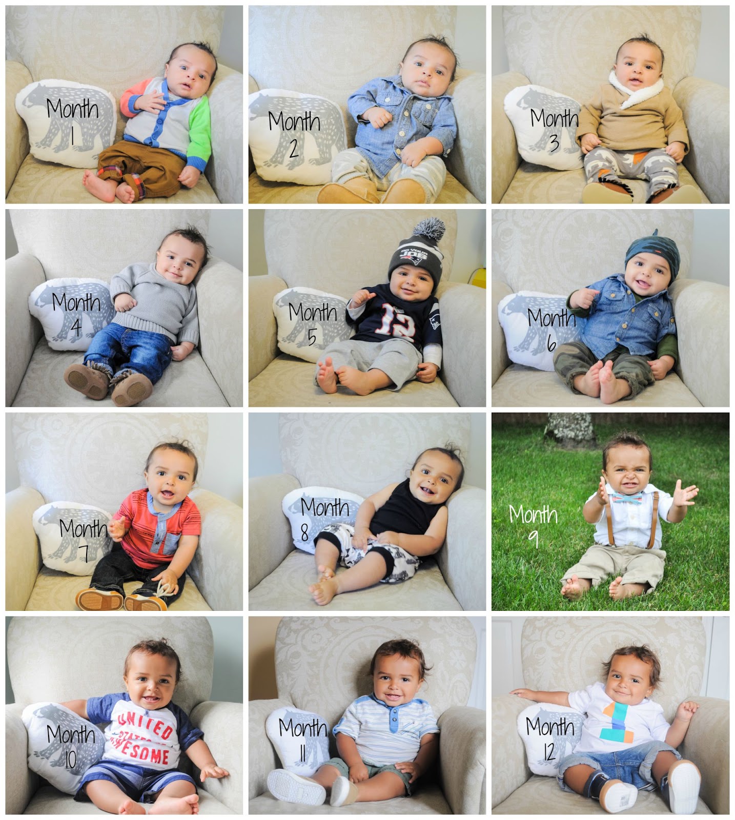 Dax Joey's Monthly Photos plus Tips to Capture Your Baby Every Month ...