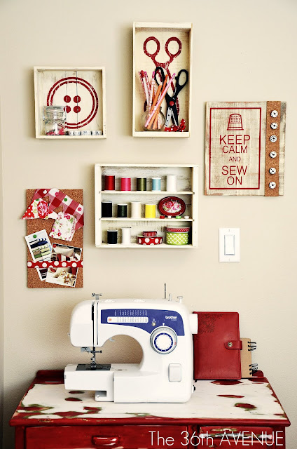 "Sew" cute DIY Decor Tutorial at the36thavenue.com …Adorable!