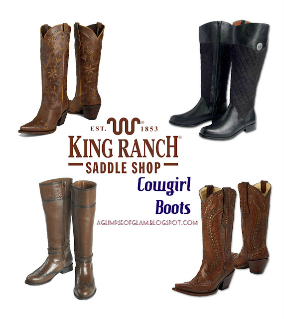 King Ranch Saddle Shop Cowgirl Boots - A Glimpse of Glam King Ranch Saddle Shop Cowgirl Boots - A Glimpse of Glam