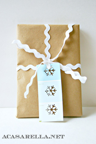 Paint Chip Gift Tags