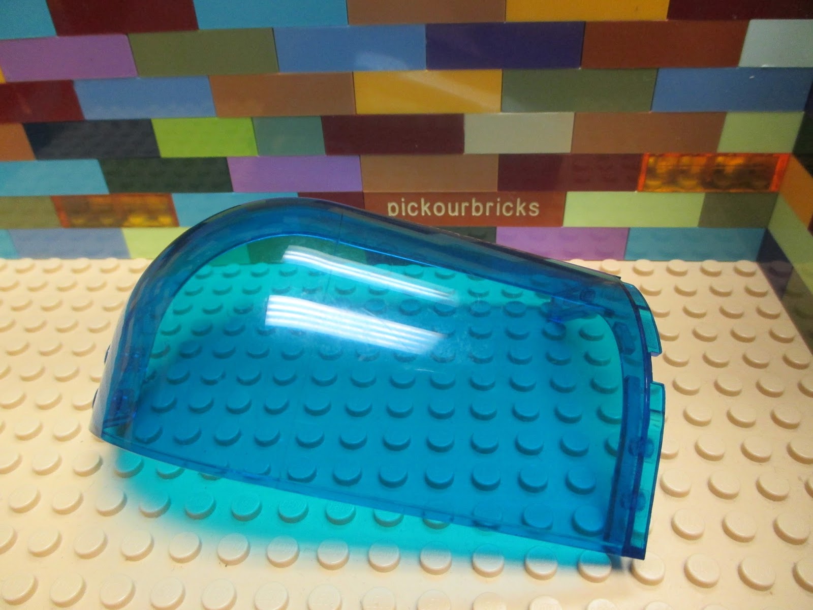 6 ~ Blue 2x2x2 Tapered Flag Pendant Plate Bricks ~ New Lego Parts ~