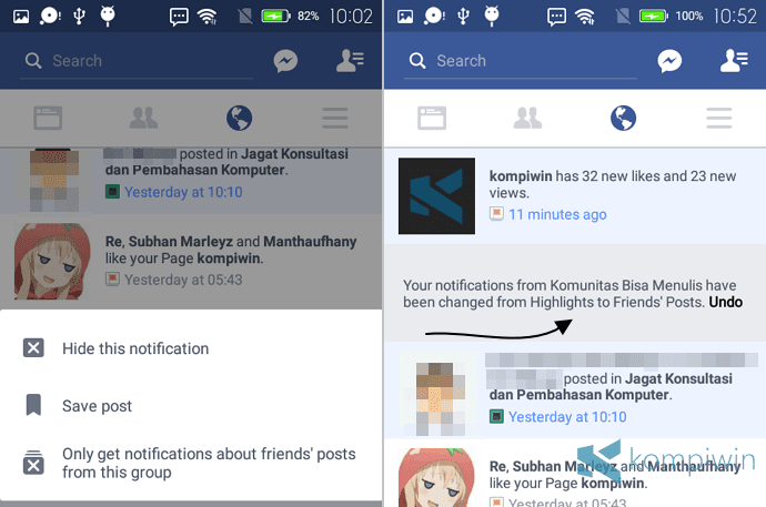 facebook pemberitahuan