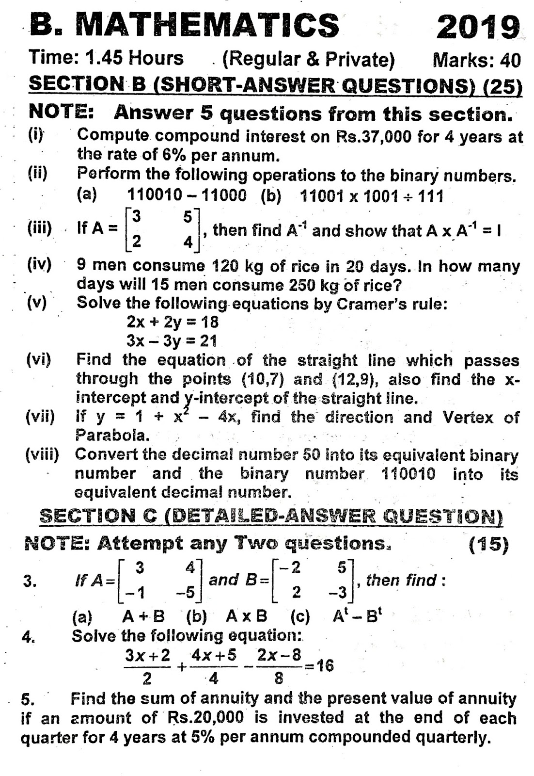 Education Is The Key To Success Business Mathematics For Class XI