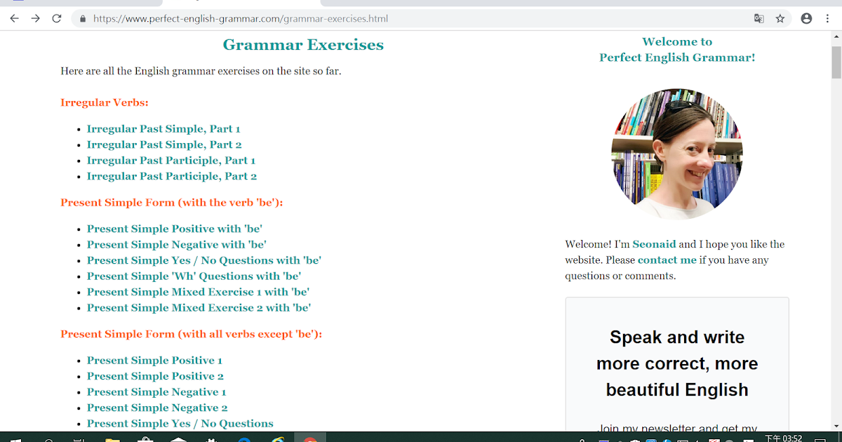 Eva Chang Grammar Exercises