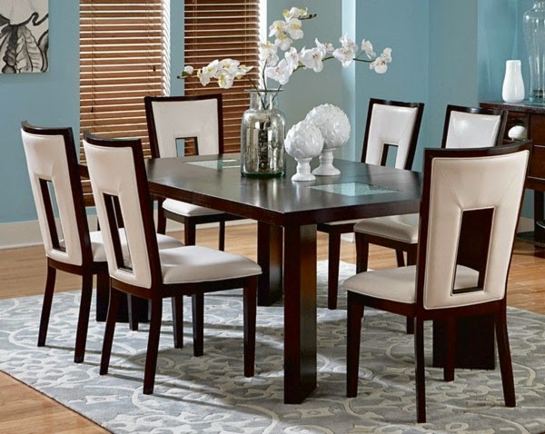 Beautiful examples of leather chairs for dining room!