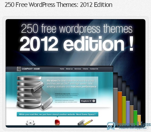 250 thèmes gratuits pour WordPress (Edition 2012)