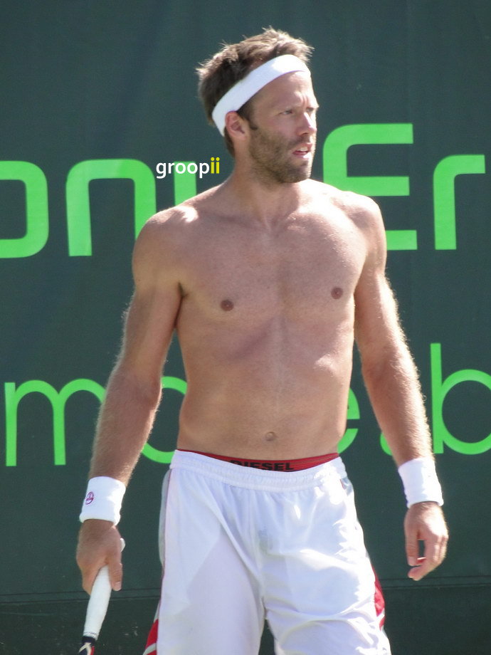 Robert Lindstedt Shirtless at Sony Ericsson Open 2011 Shirtless Men