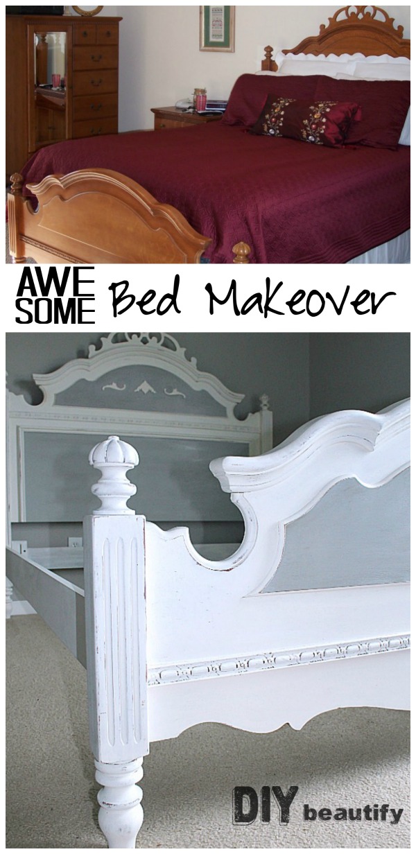 Painting an Oak Bed (One Room Challenge Spring 2015 Week 2) DIY