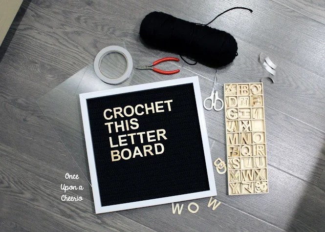 DIY Crochet This Letter Board