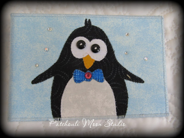 Patchouli Moon Studio~ Fabric Postcards 2018 Wish Upon a Card Challenge