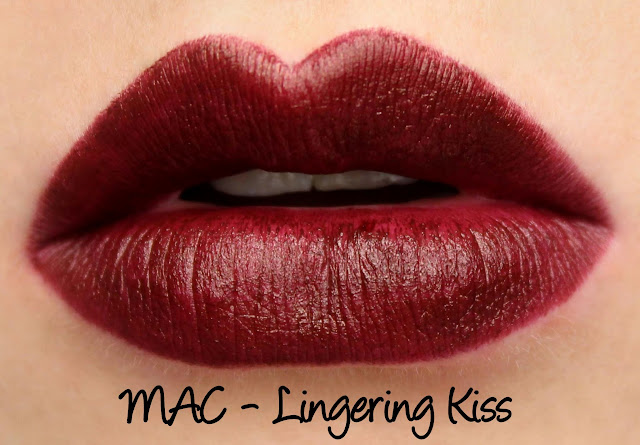 MAC MONDAY | A Novel Romance - Lingering Kiss Lipstick Swatches & Review