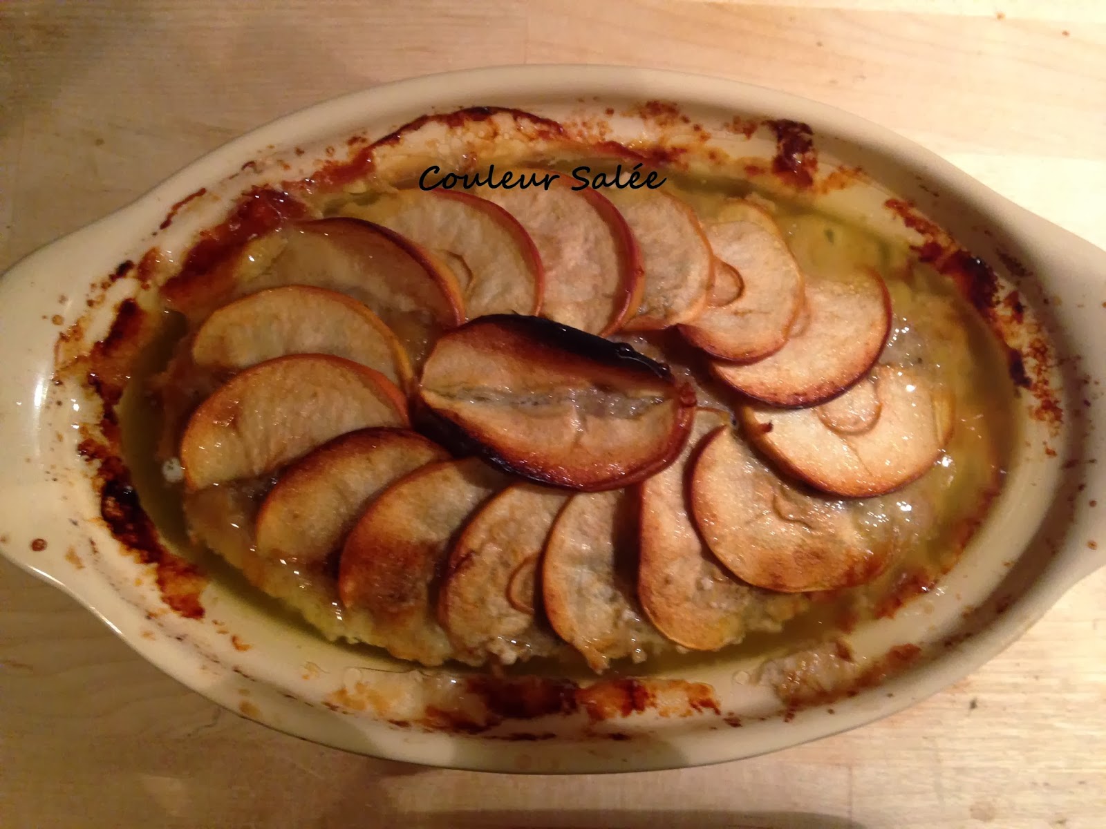 couleur salée petite terrine Normande aux pommes pavé d'auge et Calvados