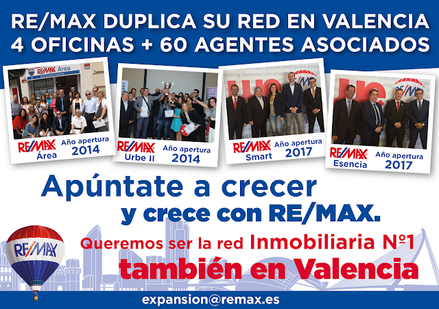 REMAX abre 4 nuevas oficinas en Valencia