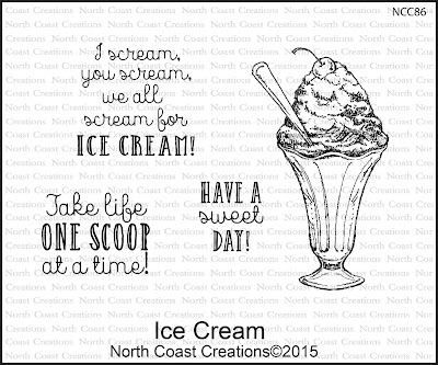 North Coast Creations Stamp set: Ice Cream