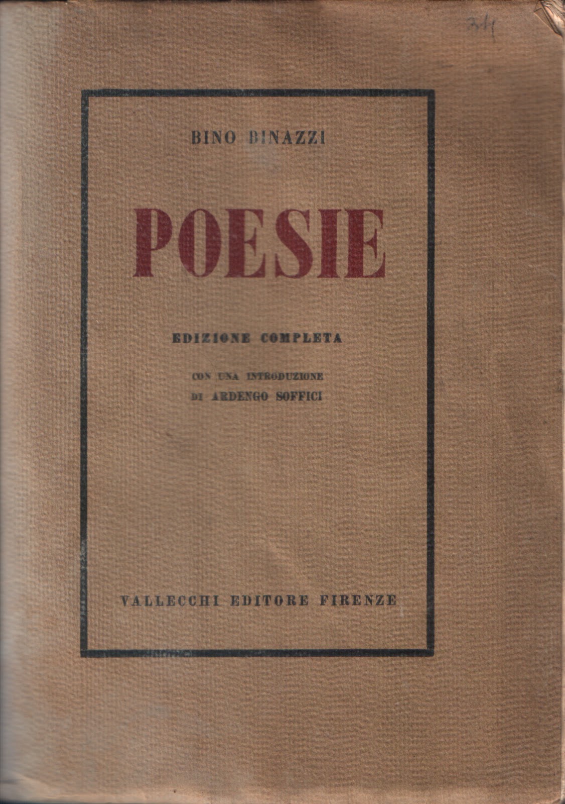 I libri de la stanza ascosa Poeti dimenticati Bino Binazzi jpg (1126x1600)