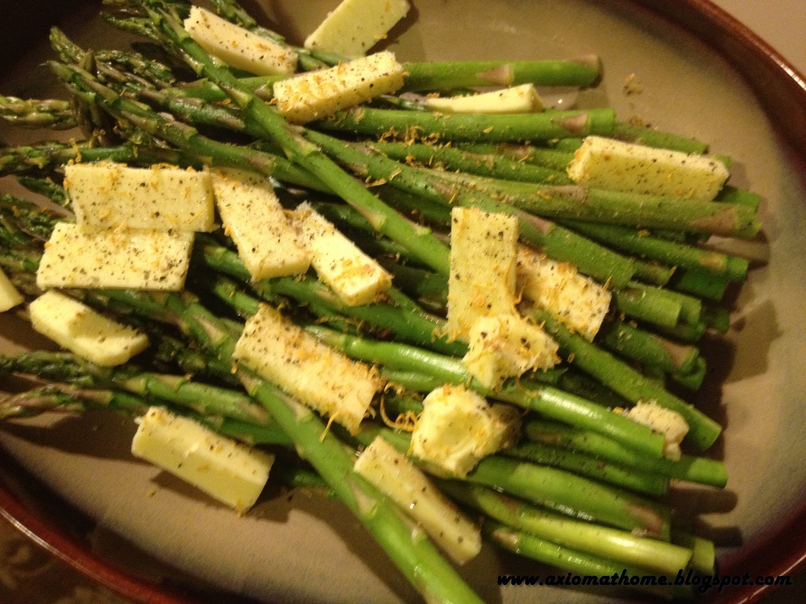 Axiom At Home Roasted Asparagus with Lemon Zest