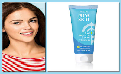 ORIFLAME: Pure Skin 2-in-1 Face Wash & Scrub, Garda Remaj...