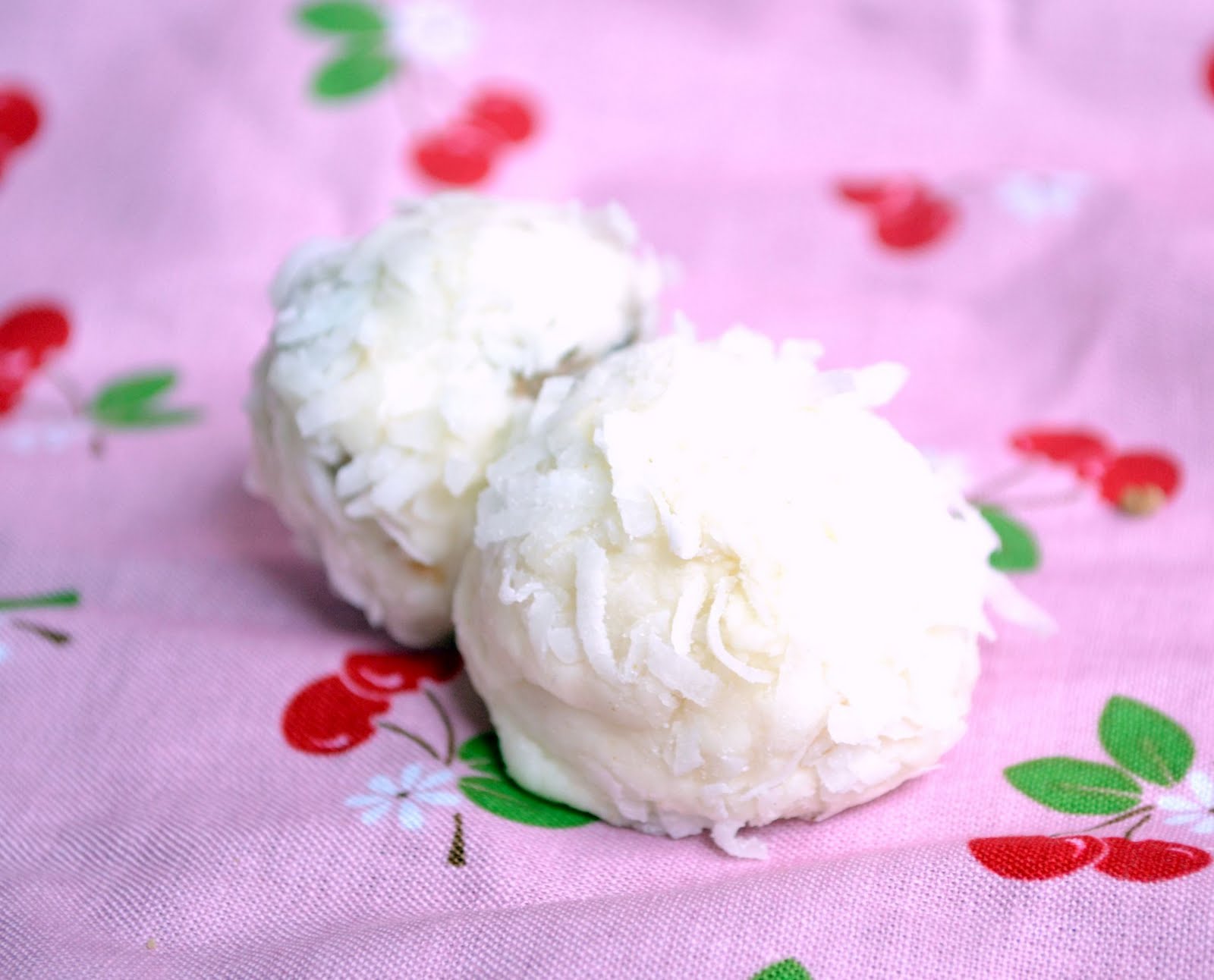 What Katie's Baking Coconut Cream Cheese Balls (AKA Heaven)