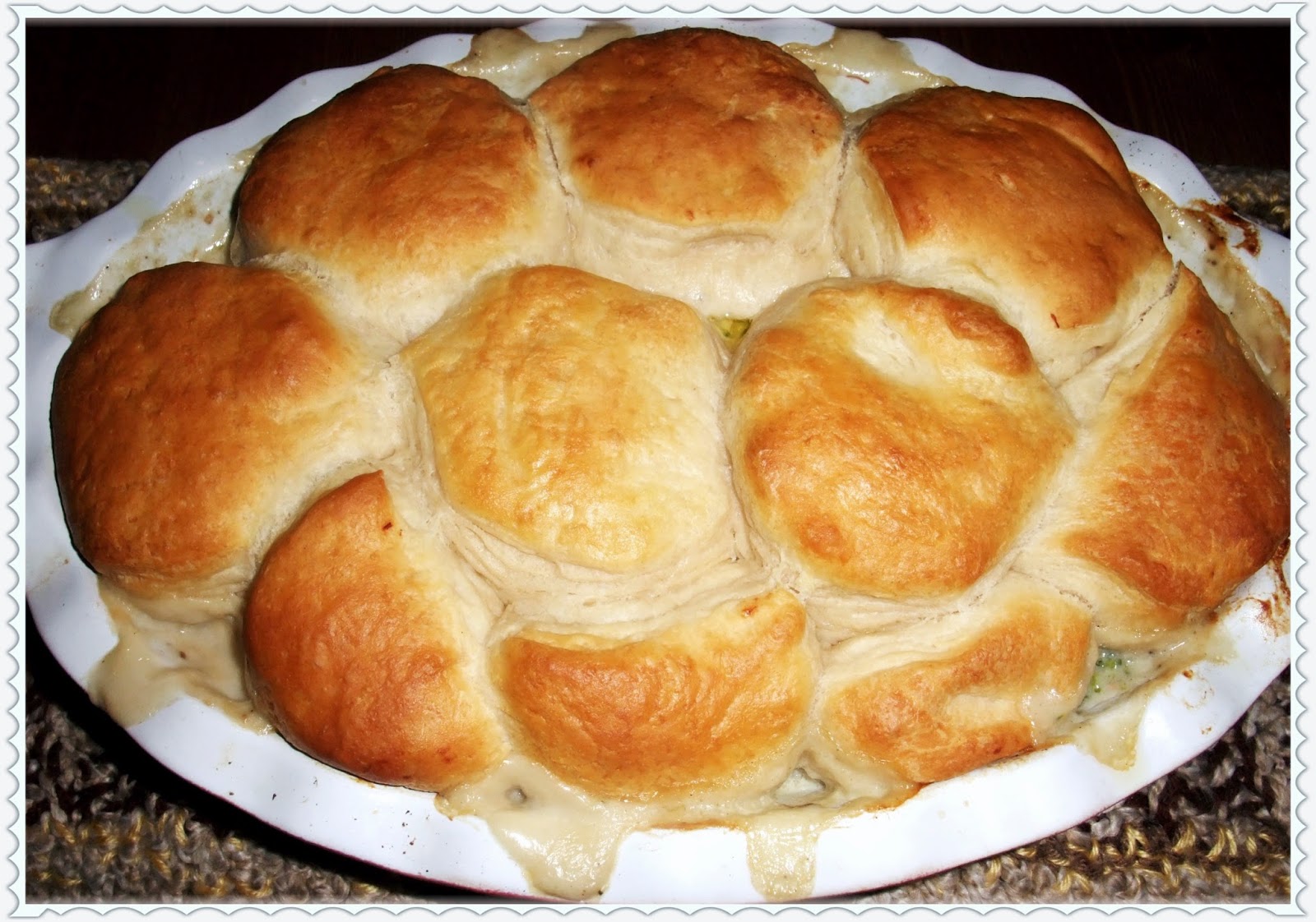 Rosie's Country Baking Easy Chicken Pot Pie with Grands Biscuit Topping