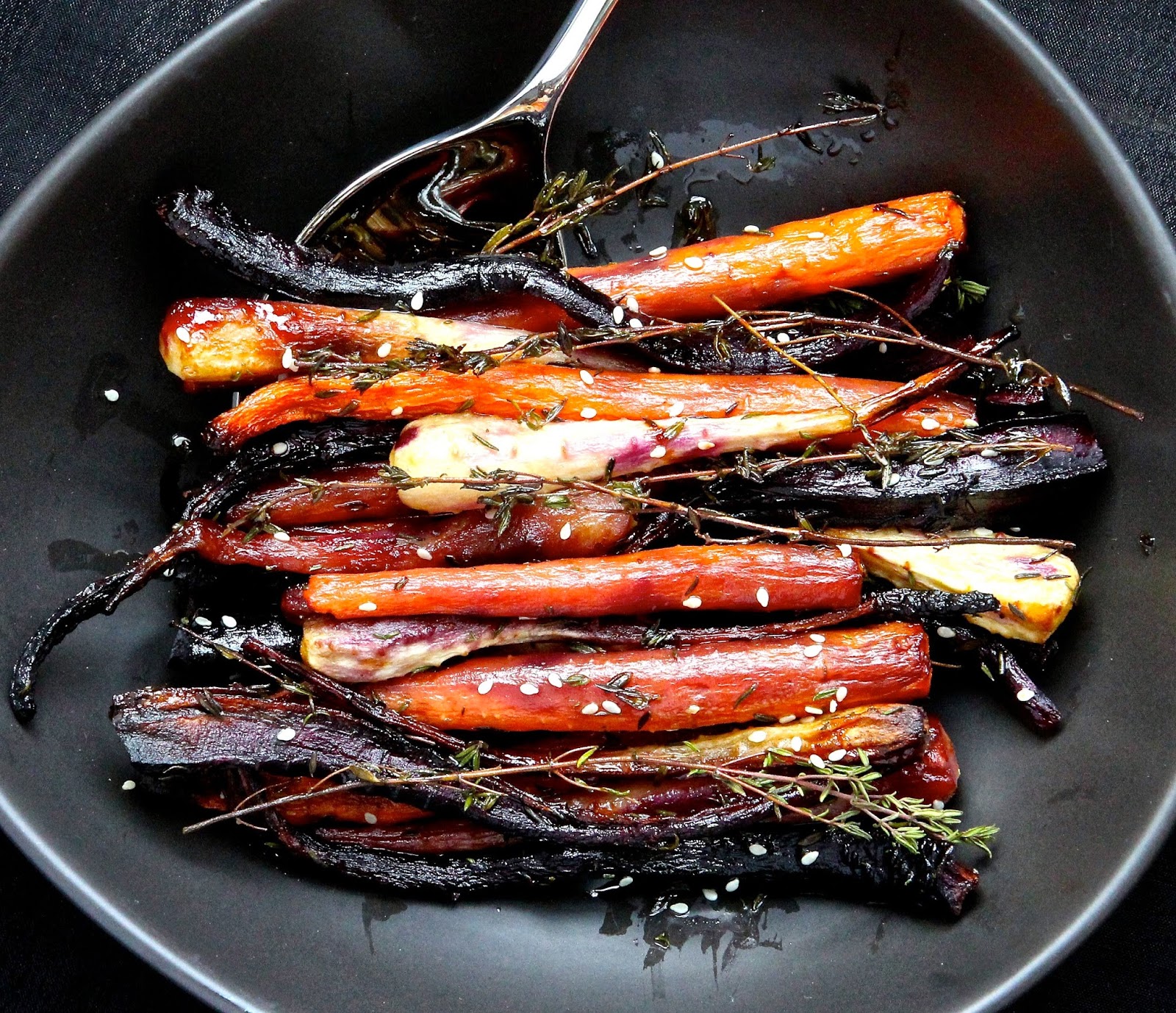 Gluten Free Alchemist HoneyGlazed ThymeRoasted Spring Carrots & Parsnips