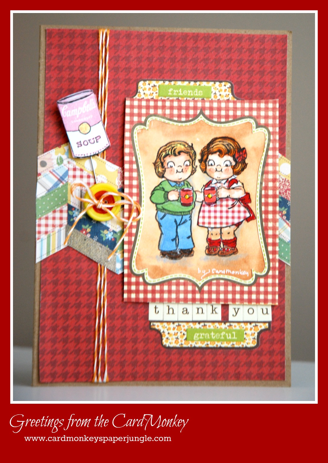 CardMonkey s Paper Jungle Thanks Using Iconic Campbell Soup Images CardMonkey s Paper Jungle Thanks Using Iconic Campbell Soup Images