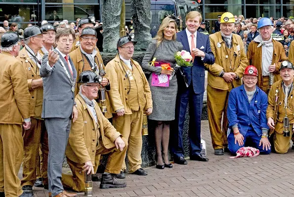 Queen Maxima and King Willem-Alexander of The Netherlands visit the former mine region in Limburg