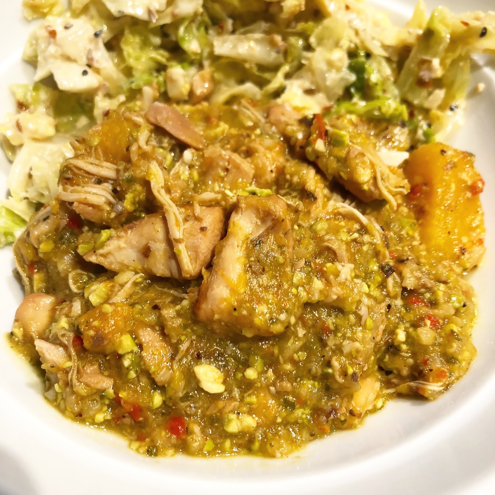 Chicken, Pistachio and Black Pepper Curry