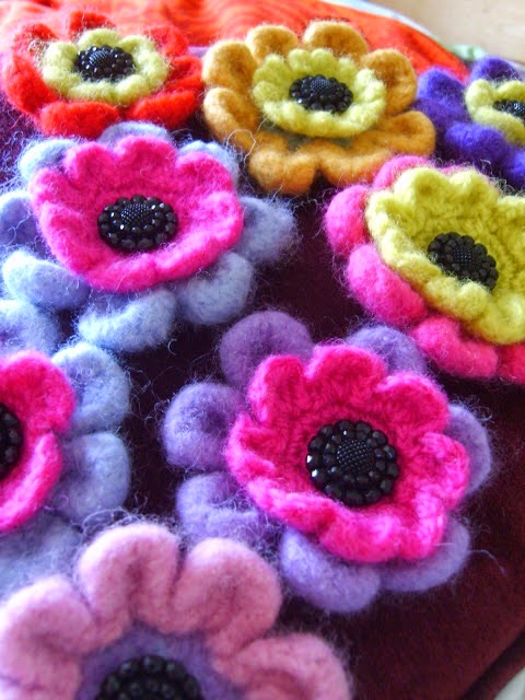 Felted flowers 2009