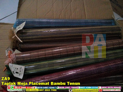 jual Taplak Meja Placemat Bambu Tenun