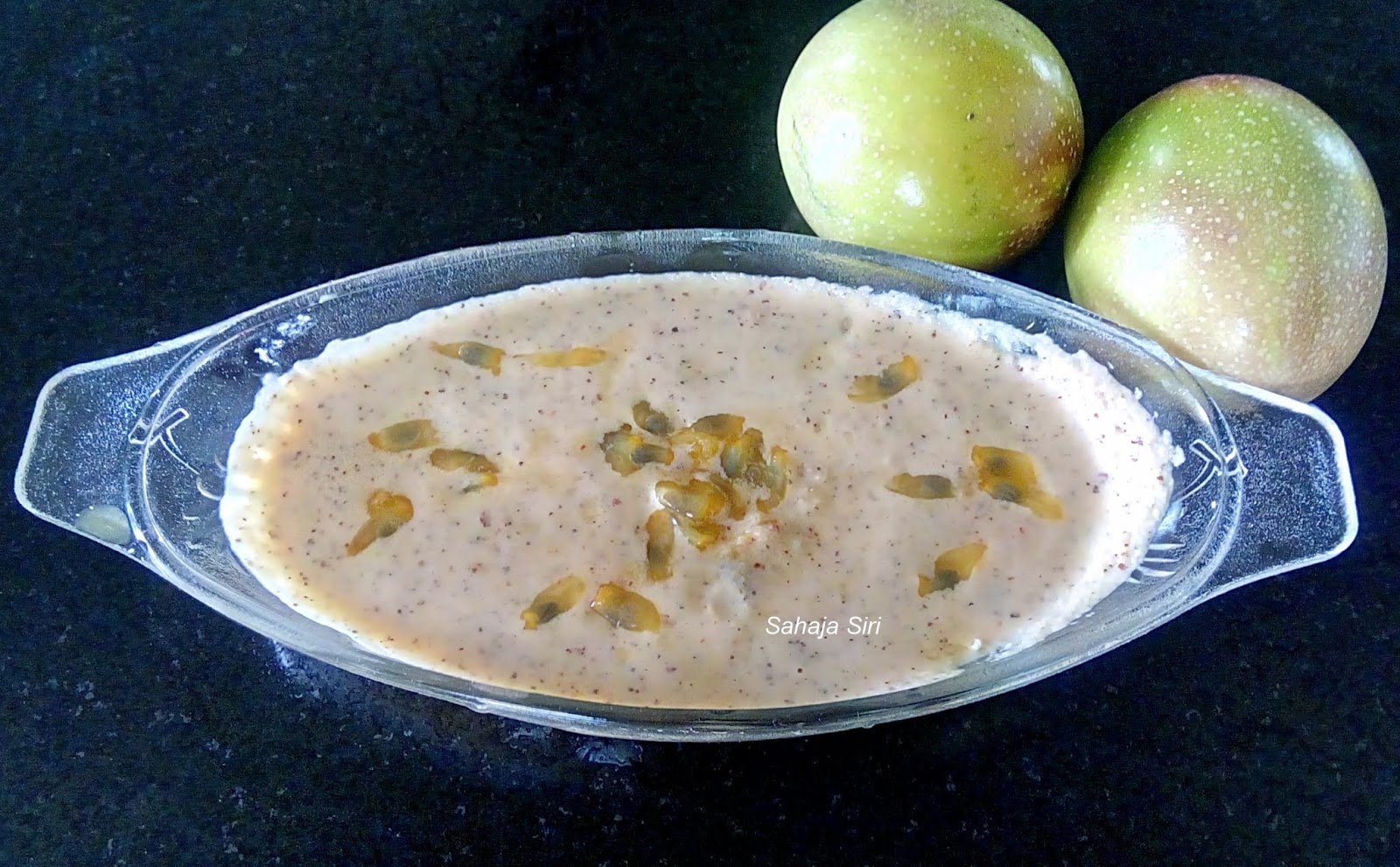 Passion fruit Sasive/ Raw passion fruit in mustard gravy