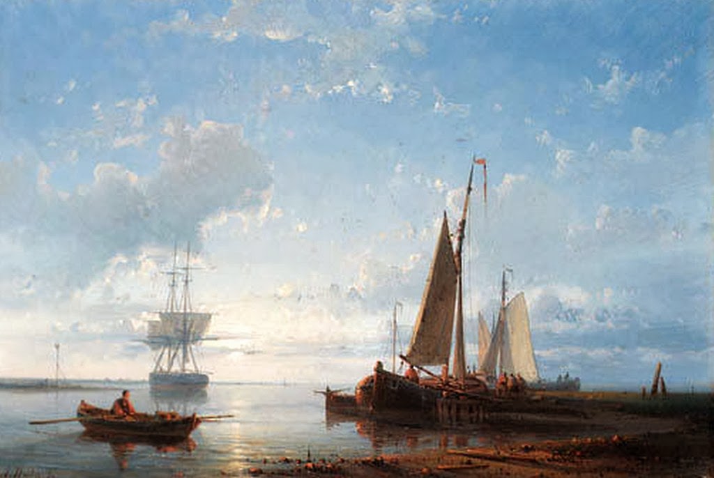 pinturas-de-paisajes-con-barcos-al-oleo