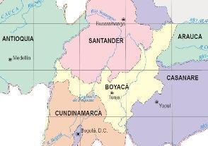 Localización geográfica de Boyacá
