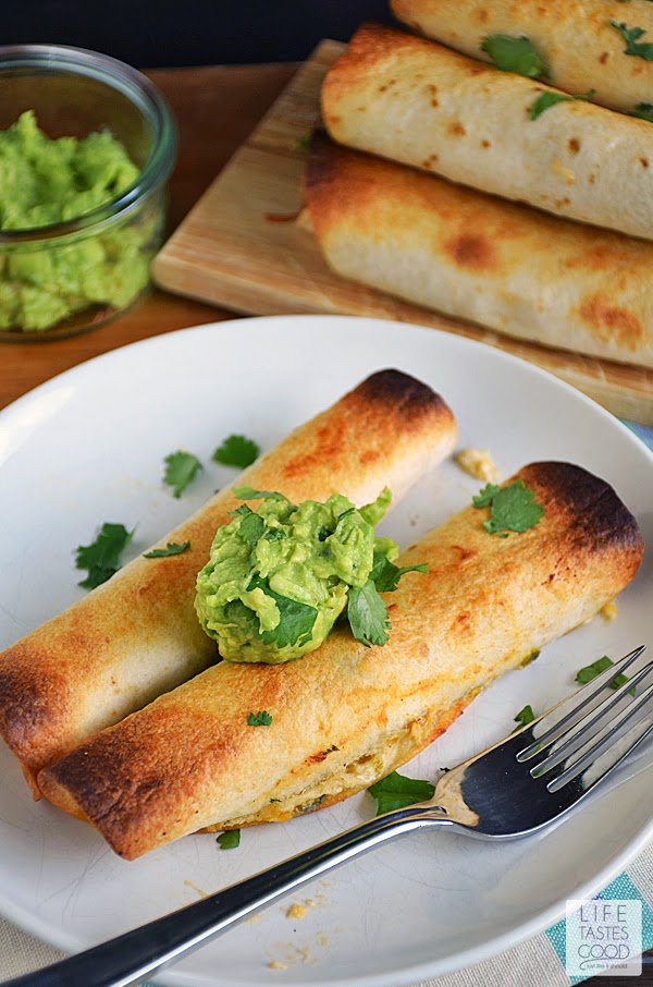 Slow Cooker Chicken Taquitos Life Tastes Good