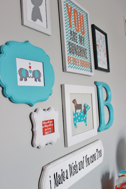 Nursery gallery wall