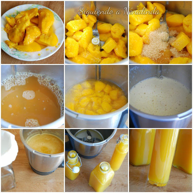 Siguiendo a Nenalinda Vinagre de Mango {Con y sin Thermomix paso a