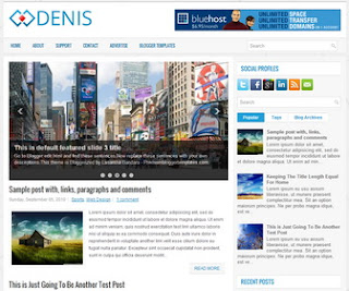 Denis blogger template