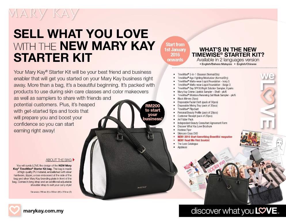 mary kay starter kit bag