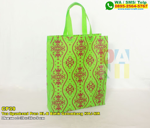 Tas Spunbond Pres HL-B Batik Gelombang KHJ-MR