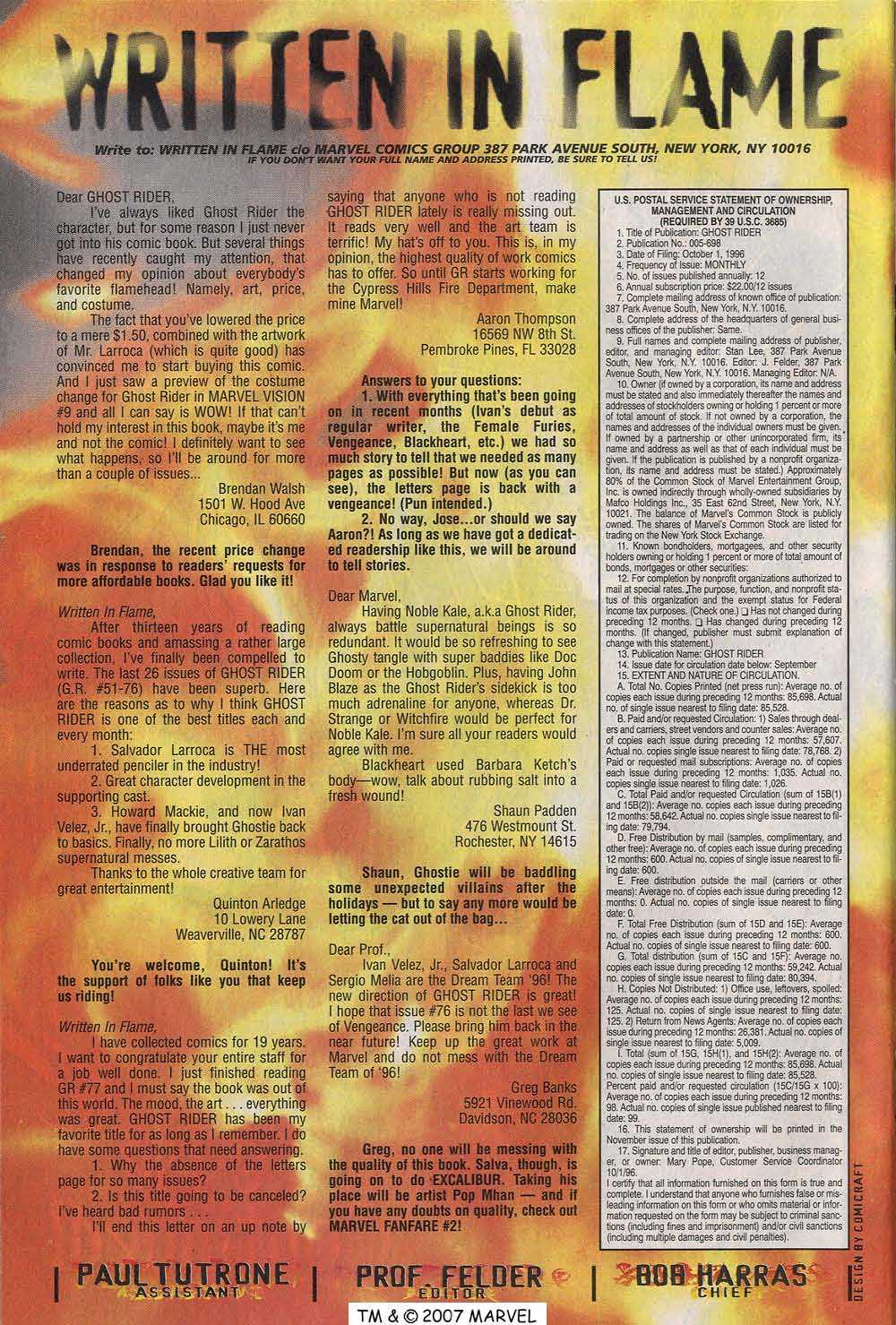 Ghost Rider (1990) Issue #79 #82 - English 34
