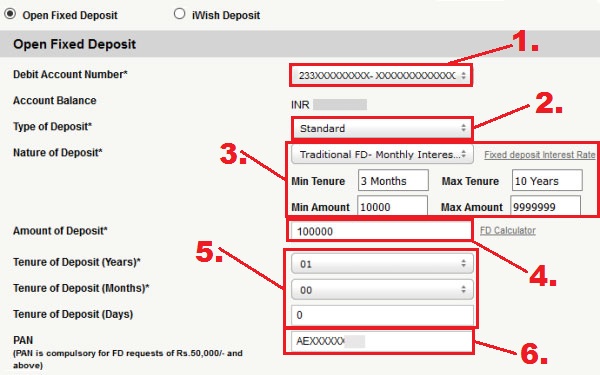 how to open a fixed deposit account in icici bank