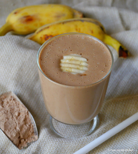 A Peek into My Kitchen Peanut Butter Protein Smoothie Day 106