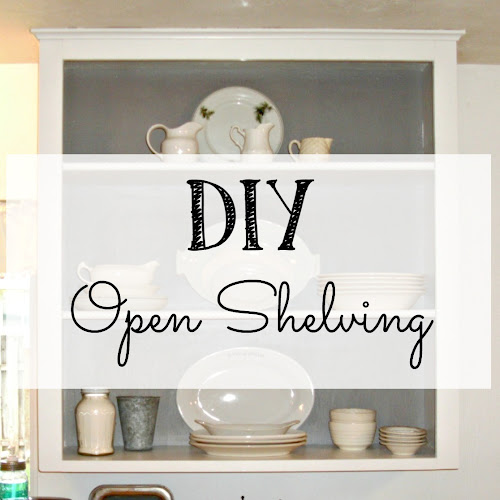 DIY Open Shelving in the Kitchen