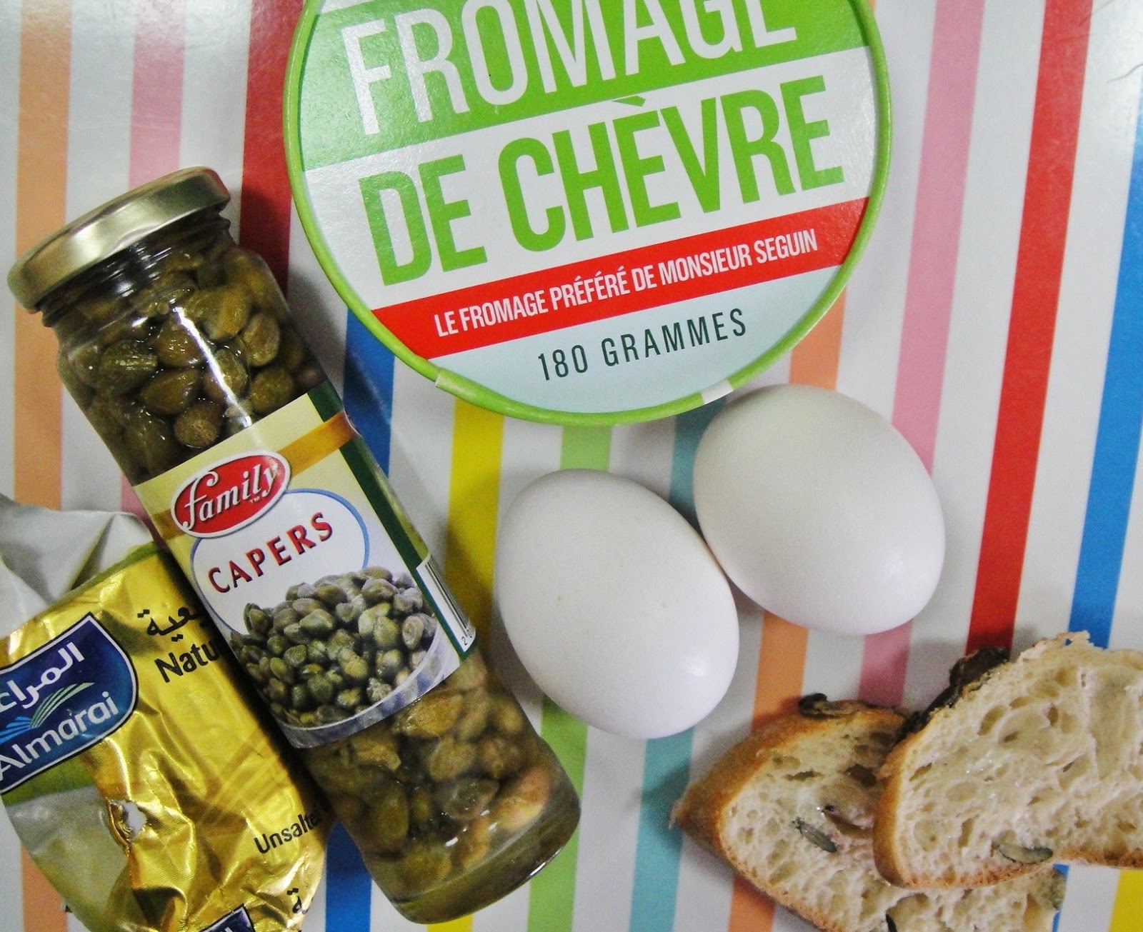 Maryam's Culinary Wonders 914. ChevreCaper Scrambled Eggs