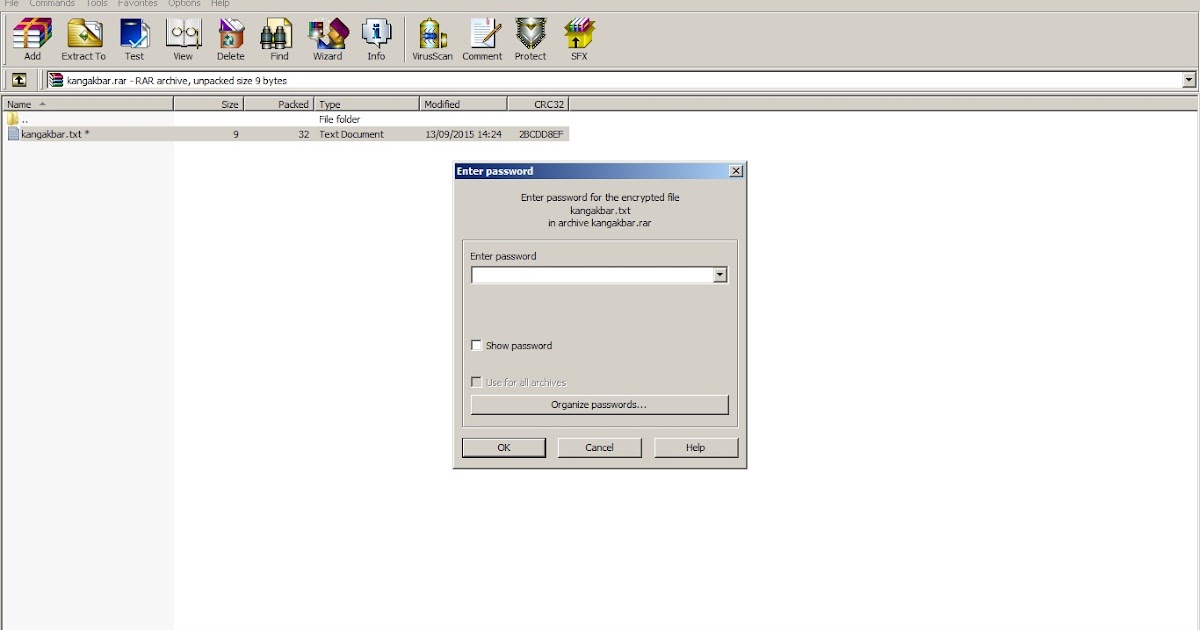 Membuka File Rar Yang Di Kunci Dengan Mudah Kang Bar