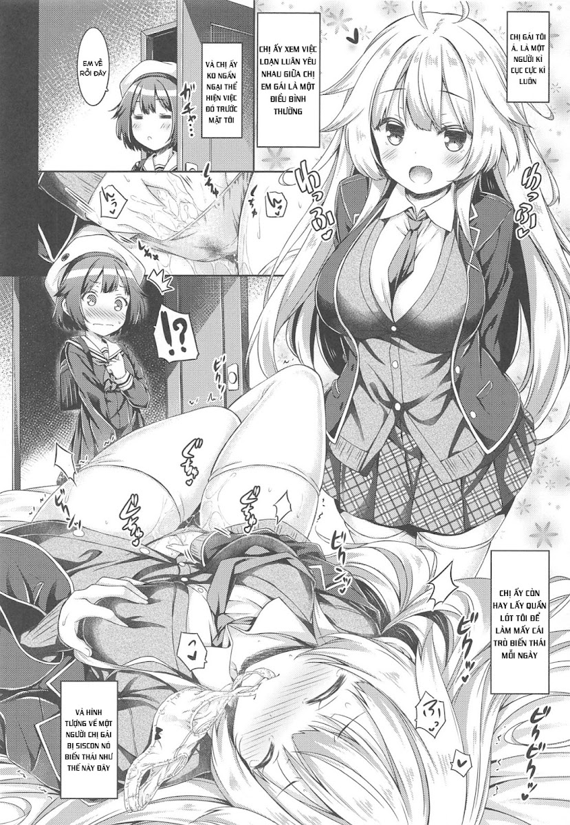 HentaiVN.net - Ảnh 6 - Tuyển tập Yuri Oneshot - Chap 128: Onee-chan ga Imouto no Pants de Hitori Ecchi Shitemashita