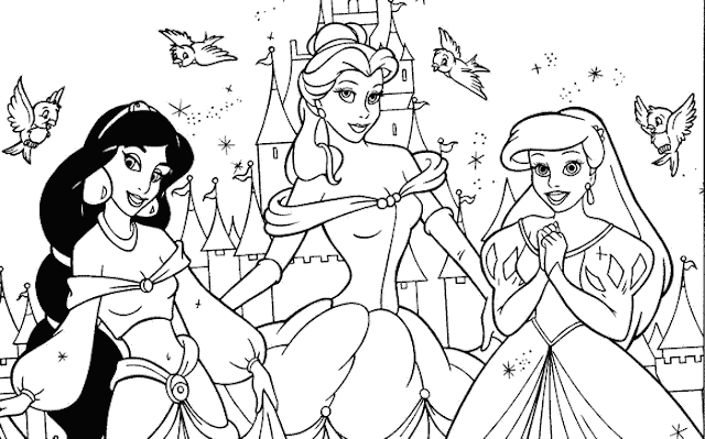 tranh tô màu công chúa Disney 11 tranh tô màu công chúa Disney 11