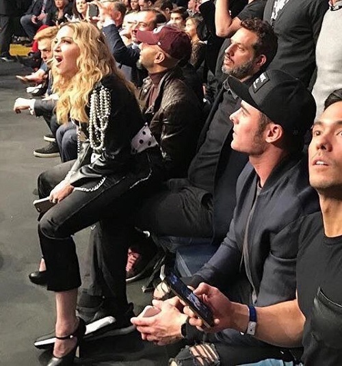 Madonna & Zac Efron at the UFC Fight in NYC